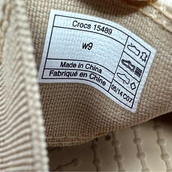 Crocs Edie Crossover Suede Slip On Mary Jane Mules Shoes Women Sz 9 - Picture 4 of 6